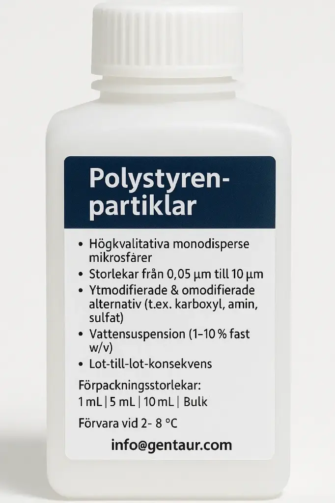 Carboxyl Polystyrene Particles, Crosslinked, 2.5%w/v, 5.0-5.9µm, 10mL